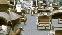 Becakfahrer in Yogyakarta 1960